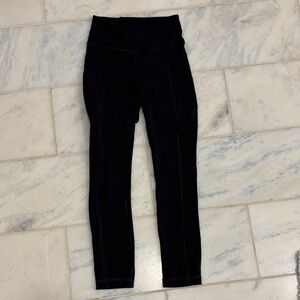 lululemon athletica dark, gray yoga pants
